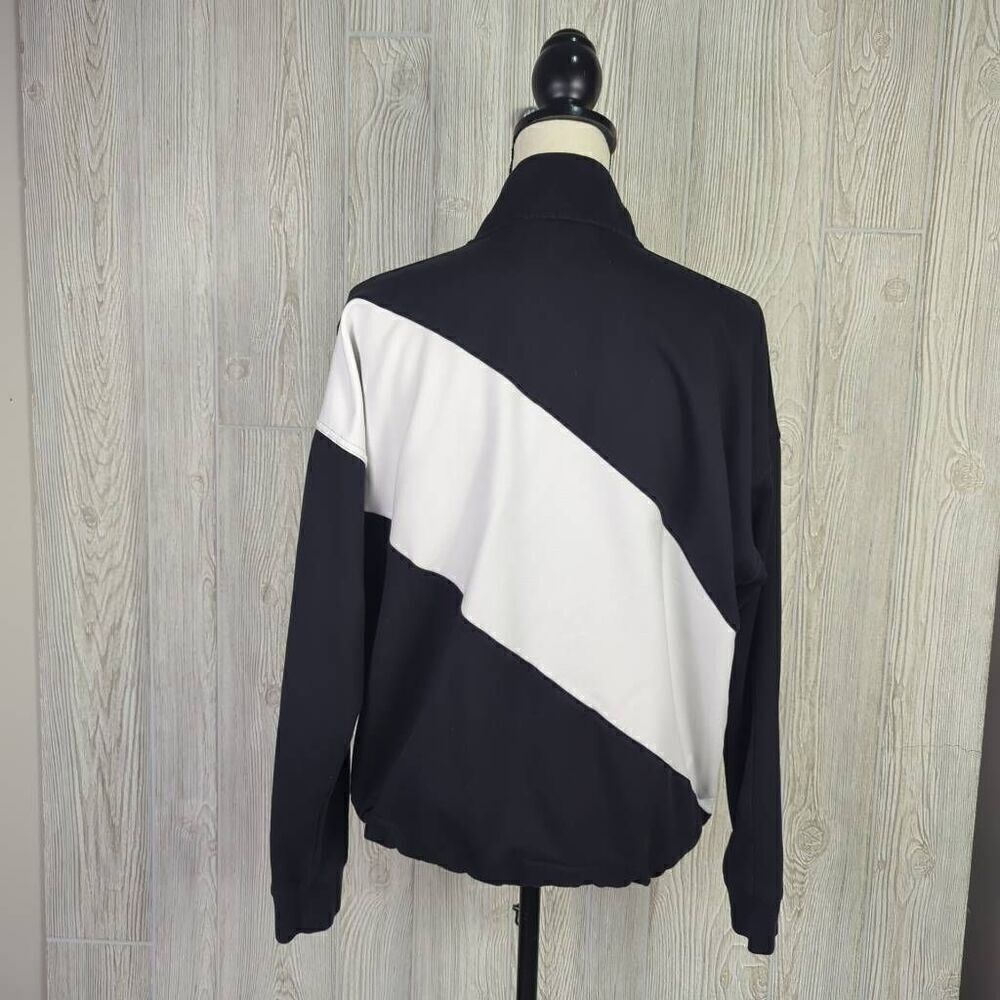 Vintage Lauren Ralph Lauren LRL Women Size XL Black White Zip Up Jacket - Picture 2 of 8